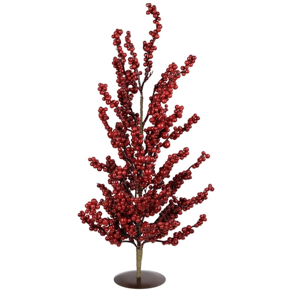 Northlight Berries Artificial Christmas Twig Tree - 23.5" - Brown and Red - Unlit