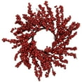 thumbnail image 1 of Northlight Berries Artificial Christmas Twig Wreath - 16" - Red - Unlit, 1 of 6