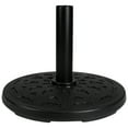 thumbnail image 1 of Northlight Black Flat Round Resin Base Stand for Patio Umbrella - 21lbs, 1 of 1