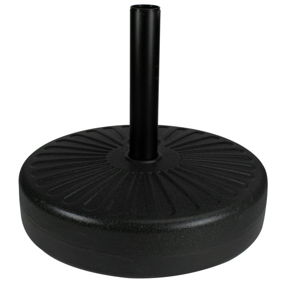 Northlight Black Heavy Duty Water or Sand Umbrella Base - 48lbs
