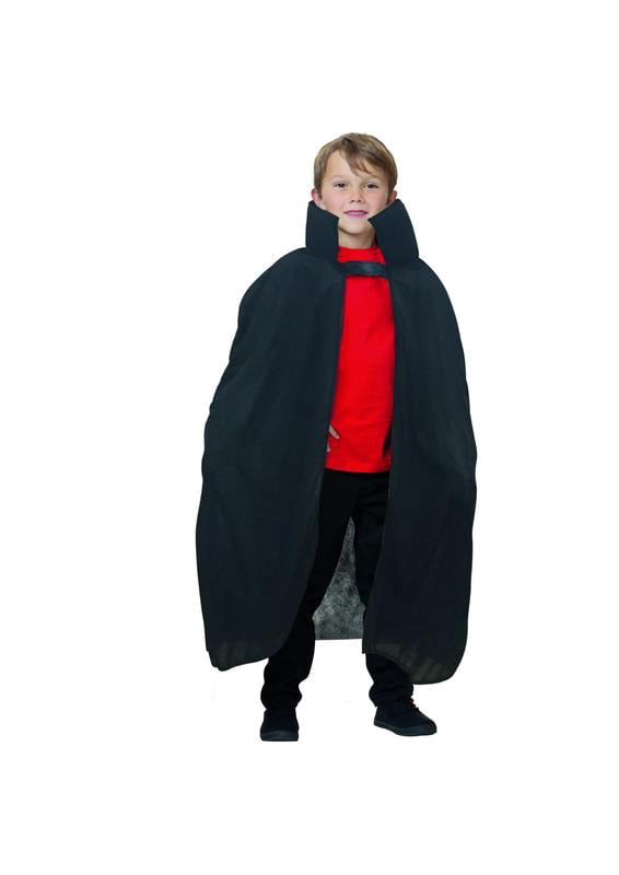 Black Vampire Boy Child Halloween Cape Costume Accessory - Large