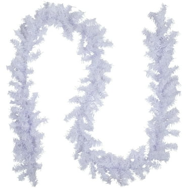 Northlight Canadian Pine Artificial Christmas Garland - 9' x 8" - White - Unlit
