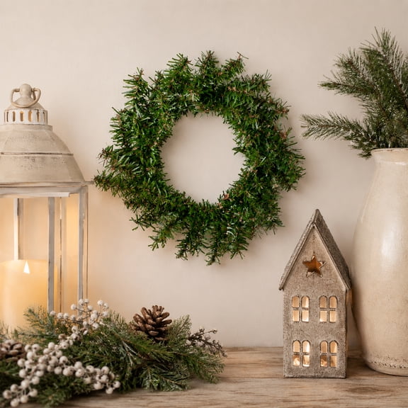 Northlight Canadian Pine Artificial Mini Christmas Wreath - 8" - Unlit