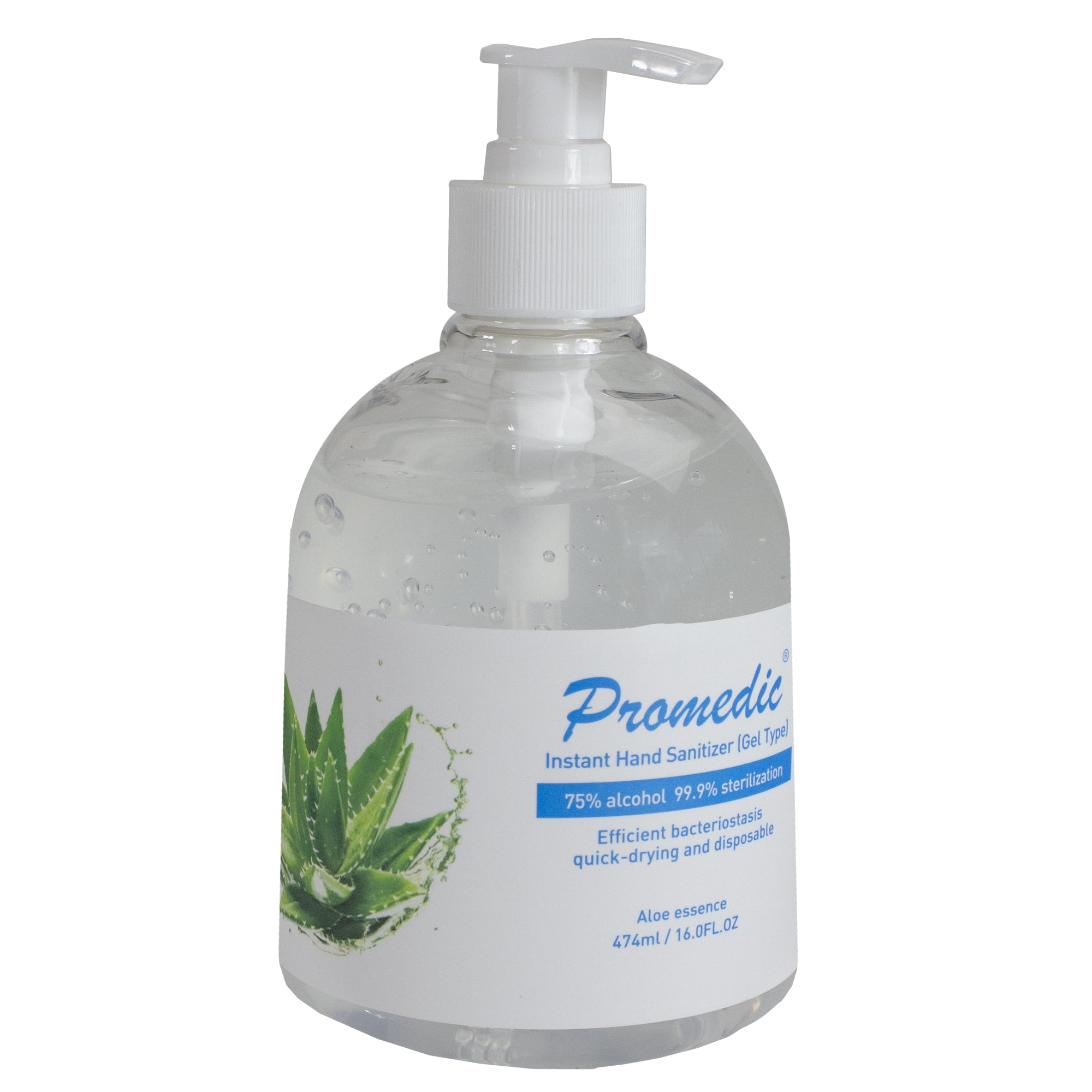 Northlight Case of 12 474ml 75% Alcohol Anti-Bacterial Gel Hand Sanitizer with Pump