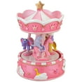 thumbnail image 1 of Northlight Children's Sleepy Time Animated Musical Carousel - 6.5" - Piink, 1 of 6