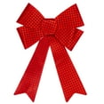 thumbnail image 1 of Northlight LED Lighted Sequin Bow Christmas Decoration - 17.5" - Red - Warm White Lights, 1 of 4