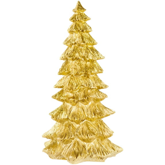 Northlight Metallic Woodland Layered Christmas Tree Decoration - 9.5" - Gold Finish