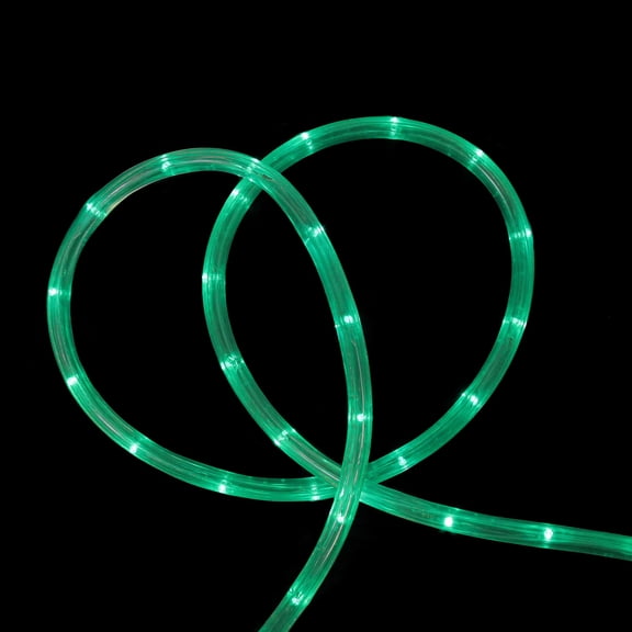 Northlight Commercial Grade LED Outdoor Christmas Spool Rope Lights - Green - 150' Clear Wire