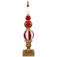 thumbnail image 1 of Northlight Commercial Size Candy Cane Ball Finial Christmas Decoration 48" - Red and White, 1 of 7