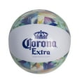 thumbnail image 1 of Northlight Corona Tropical Leaves Inflatable Beach Ball - 20" - Blue and Green, 1 of 7
