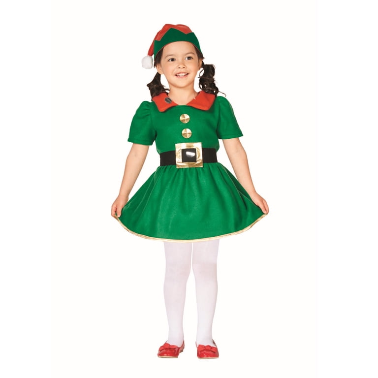 Northlight Red and Green Elf Girl's Christmas Costume - 4-6 Years