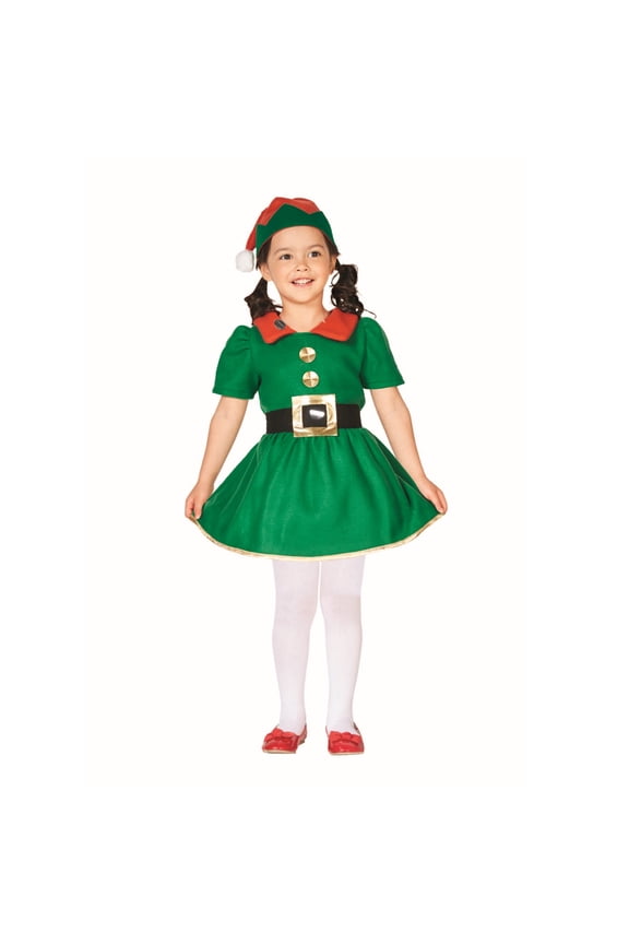 Elf Girl's Fancy-Dress Costumes for Child, S (4-6) (2 Each)