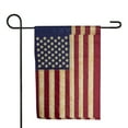 thumbnail image 1 of Northlight Embroidered Patriotic Tea-Stained USA Garden Flag 18" x 12.5", 1 of 1