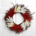 thumbnail image 1 of Northlight Fall Harvest Mixed Heather Artificial Grapevine Wreath - 24" - Unlit, 1 of 6