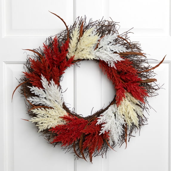 Northlight Fall Harvest Mixed Heather Artificial Grapevine Wreath - 24" - Unlit