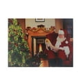 thumbnail image 1 of Northlight Fiber Optic and LED Lighted Santa Checklist Christmas Canvas Wall Art - 12" x 15.75", 1 of 4