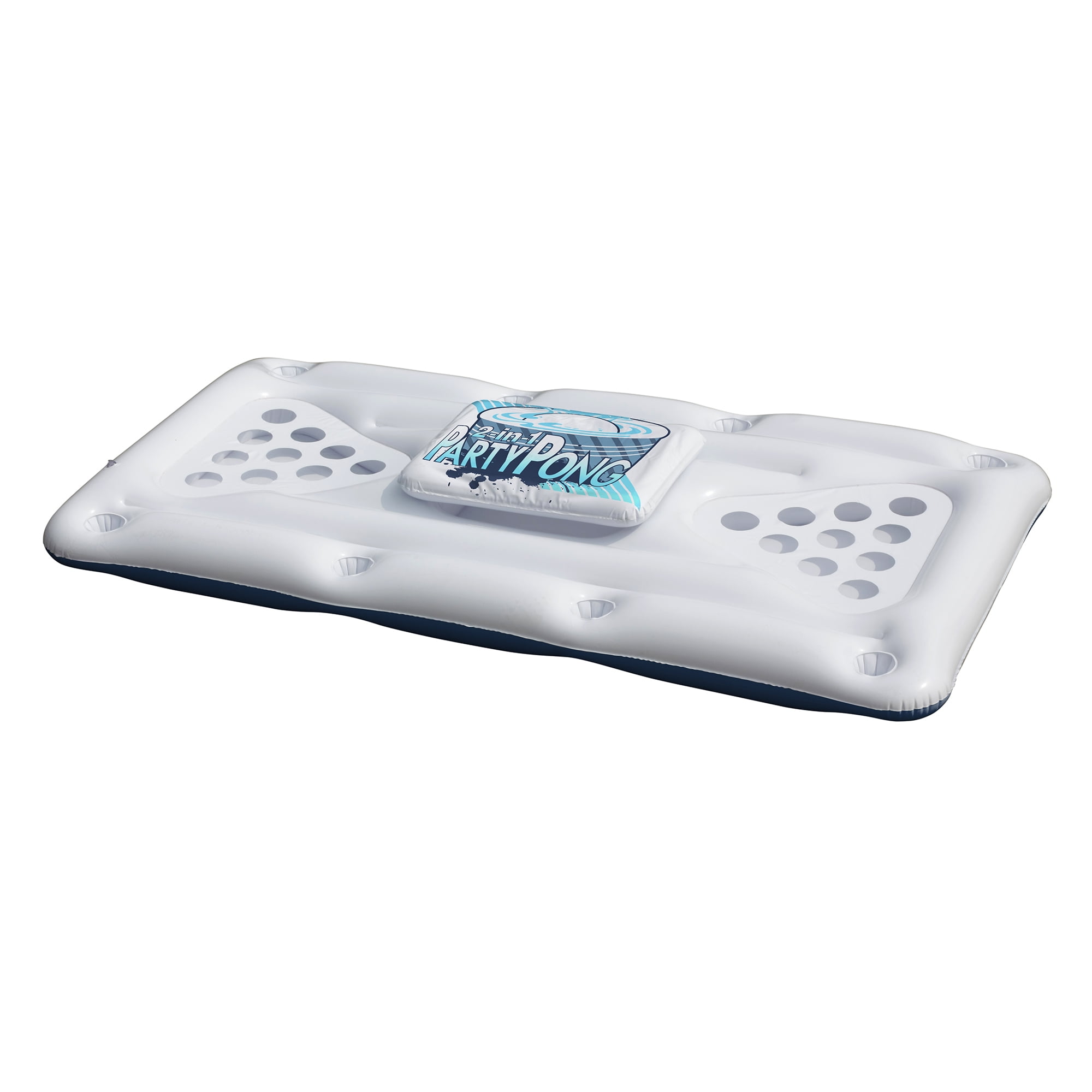 Northlight Floating Swimming Pool Pong Game with Built In Cooler - 76.5"