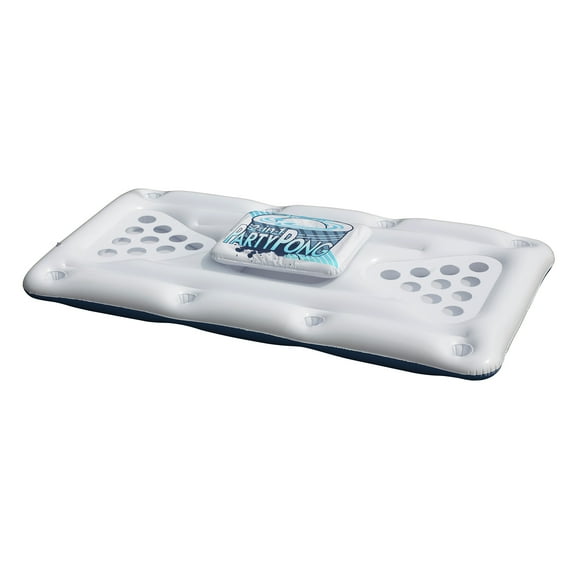 Northlight Floating Swimming Pool Pong Game with Built In Cooler - 76.5"