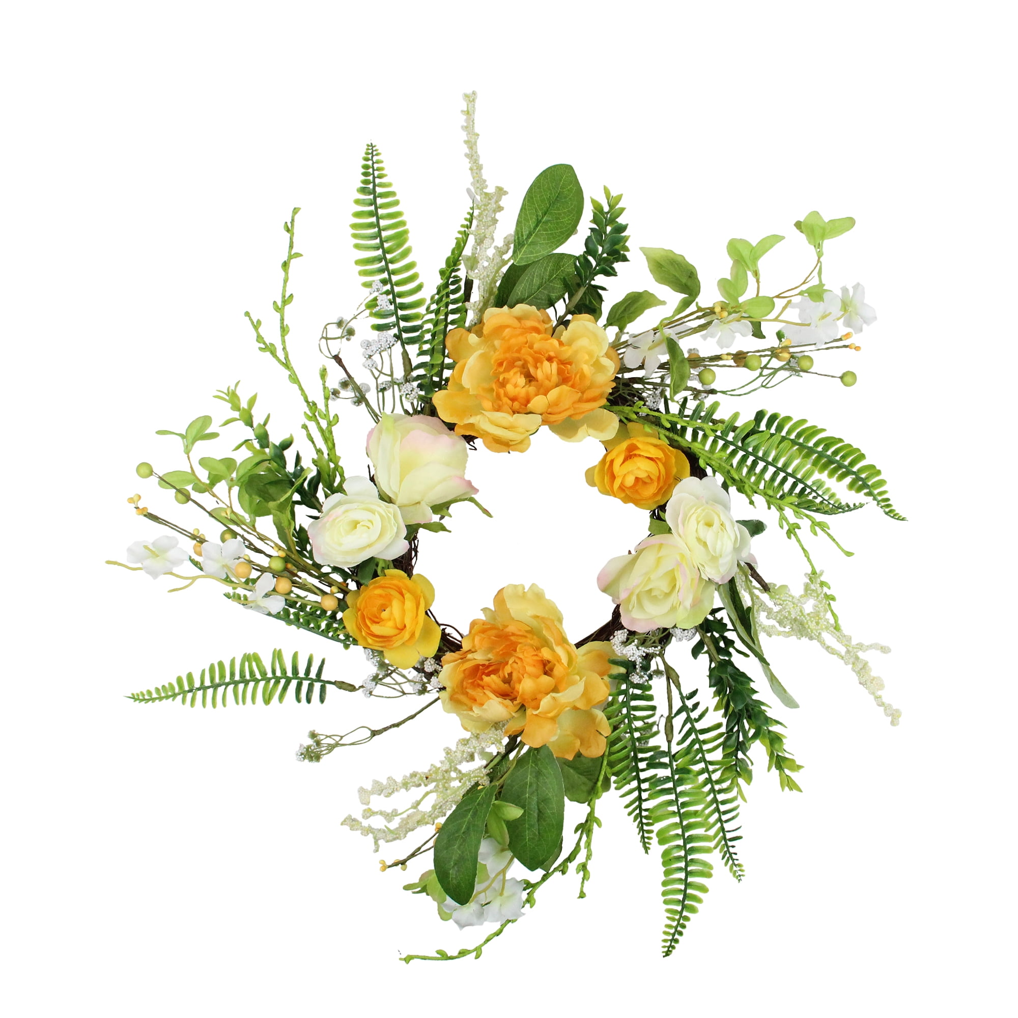 Northlight Floral Polyester Wreath, 16" (Multi-color)