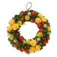 thumbnail image 1 of Northlight Flowers with Moss and Twig Artificial Wreath, 1 of 4