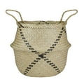 thumbnail image 1 of Northlight Foldable Seagrass Belly Basket with Handles - 17", 1 of 5