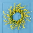thumbnail image 1 of Northlight Forsythia Artificial Spring Floral Wreath - 20" - Yellow, 1 of 8