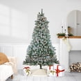 thumbnail image 1 of Northlight 6.5' Prelit Artificial Christmas Tree Flocked Winema Pine - Clear Lights, 1 of 4