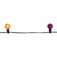 thumbnail image 1 of Northlight G40 Globe Halloween Lights - Orange and Purple - 9' Black Wire - 10ct, 1 of 6
