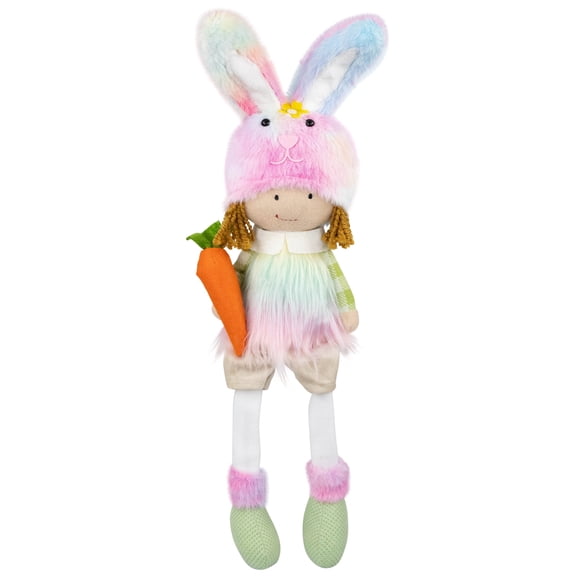 Northlight Girl Easter Figurine with Dangling Legs - 23" - Multi-Color