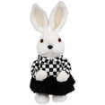 thumbnail image 1 of Northlight Girl Easter Rabbit Figurine in Checkered Dress -10", 1 of 6