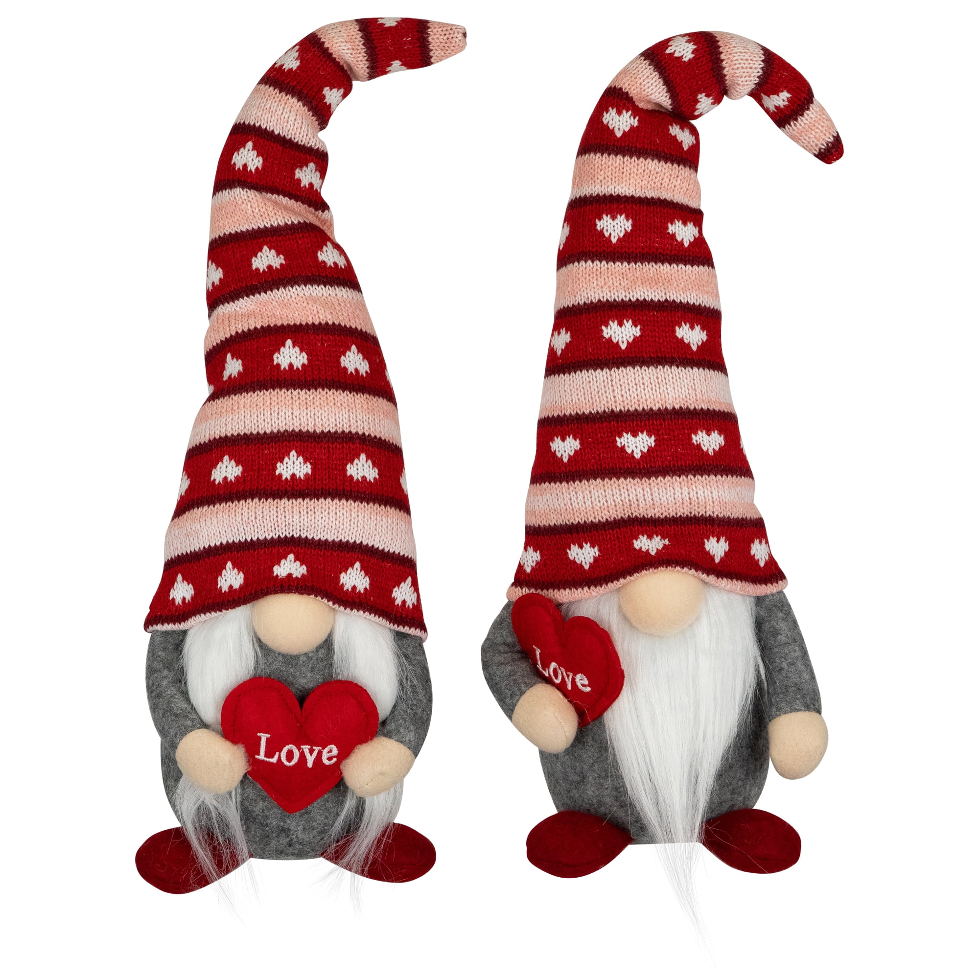 Northlight Girl and Boy "Love" Heart Valentine's Day Gnomes - 15" - Set of 2