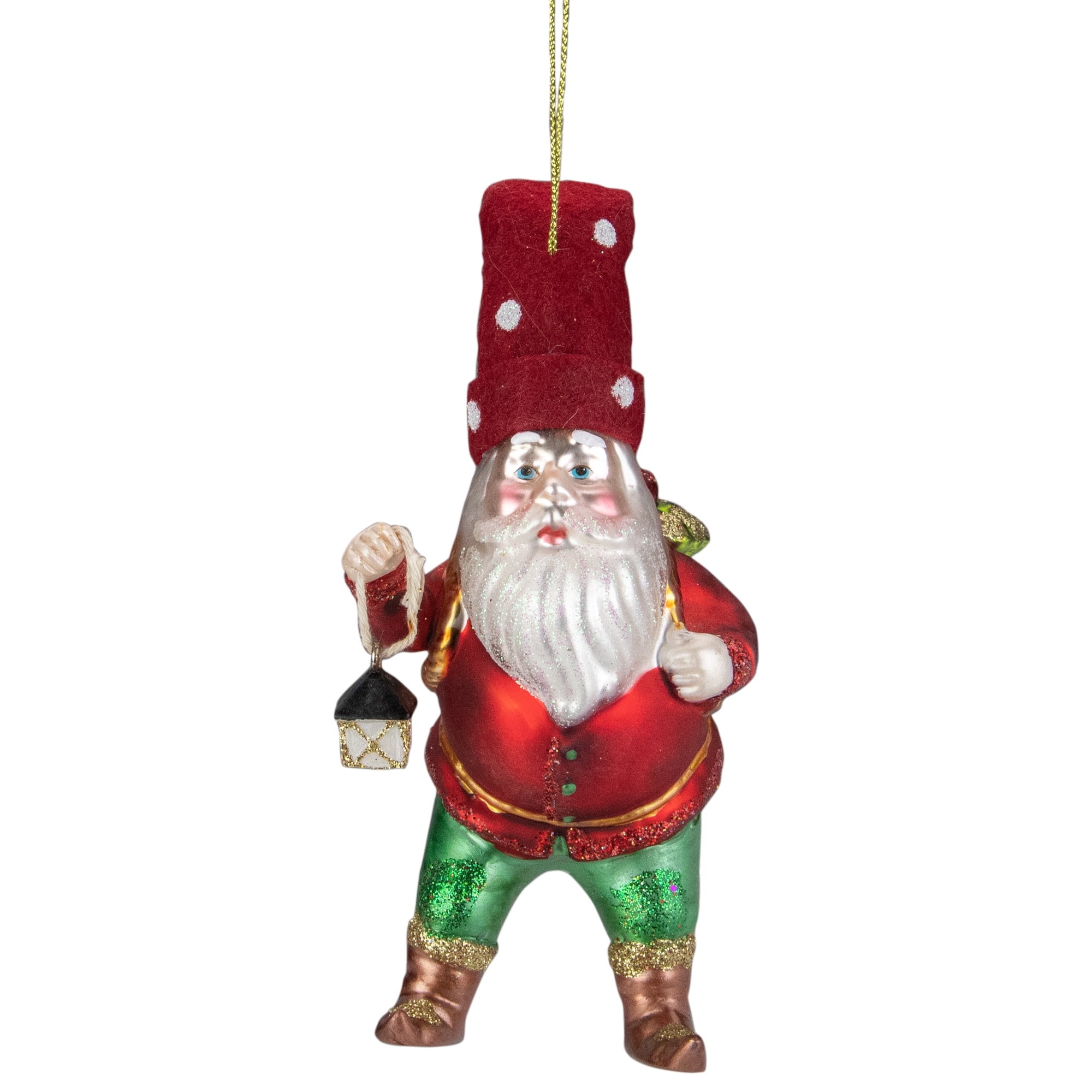 Northlight Glass Christmas Figurine Ornament, 6"