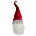 thumbnail image 1 of Northlight Glittered Santa Gnome Head Christmas Decoration - 14" - Red and White, 1 of 2