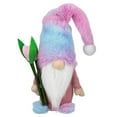 thumbnail image 1 of Northlight Gnome Boy with Tulips Spring Figurine - 15" - Purple and Blue, 1 of 5