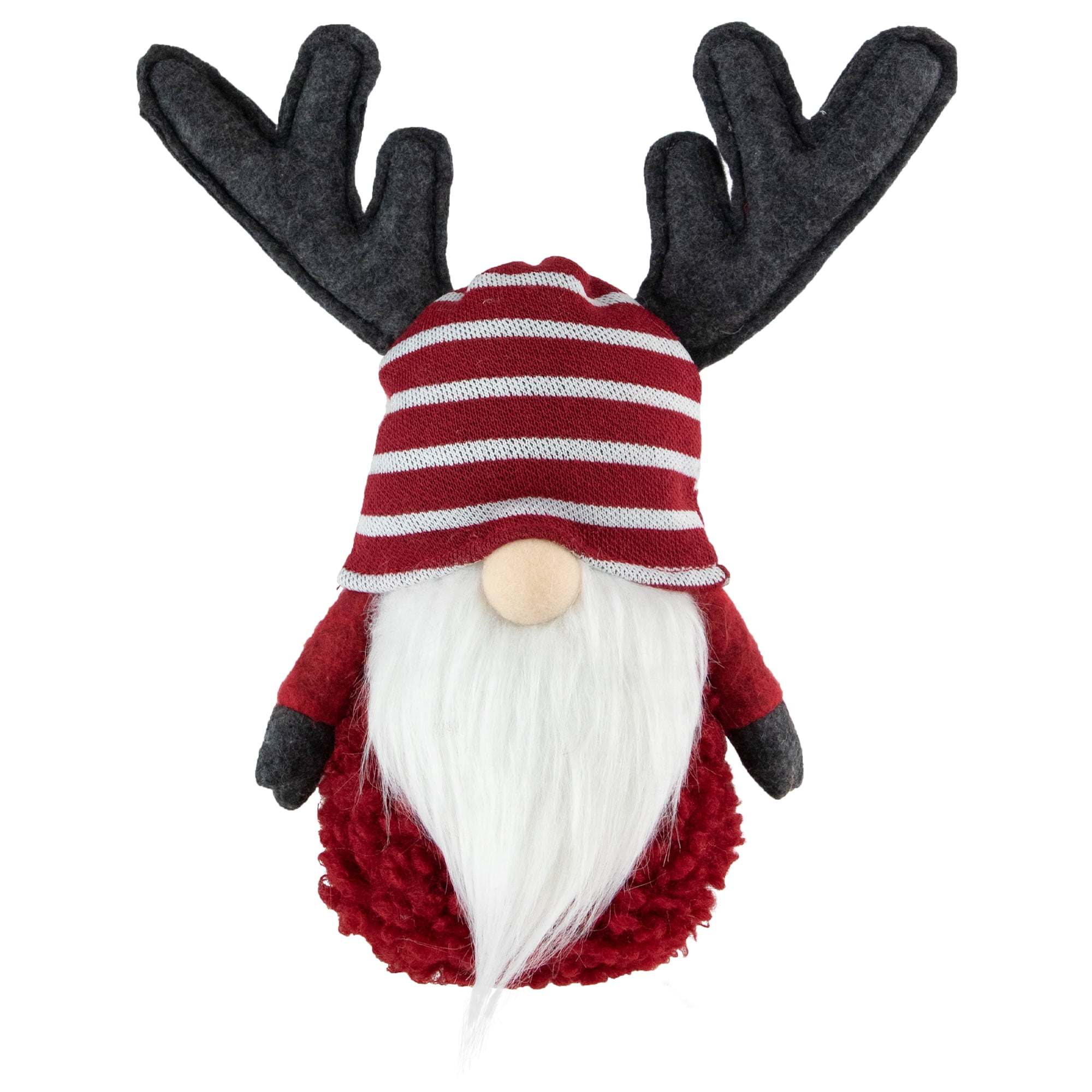 Northlight Gnome with Antlers Christmas Figure - 12" - Red and White ...