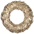 thumbnail image 1 of Northlight Glittered Layered Leaves Small Artificial Christmas Wreath - 15.5" - Gold - Unlit, 1 of 5