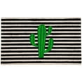 thumbnail image 1 of Northlight Green Cactus Striped Natural Coir Outdoor Doormat 18" x 30", 1 of 6