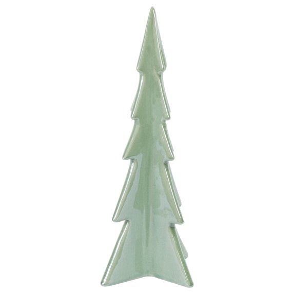 Northlight 10" Green Pearl Finished Ceramic Christmas Tree Tabletop Decor