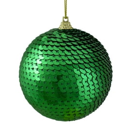 Funtery Christmas Iridescent Plastic Ornaments Balls Set Clear