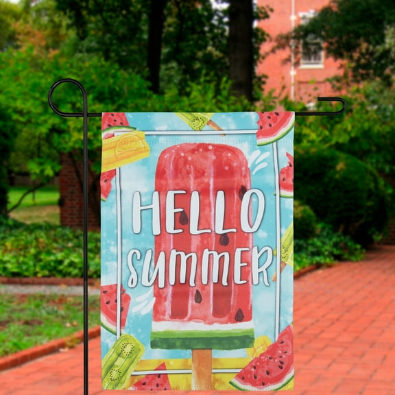 Northlight Hello Summer Ice Pop Outdoor Garden Flag 12.5" x 18"