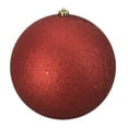 thumbnail image 1 of Northlight Holographic Glitter Red Shatterproof Christmas Ball Ornament 10" (250mm), 1 of 1