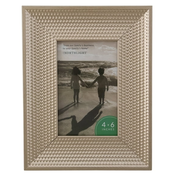 Honeycomb Rectangular Picture Frame for a 4" x 6" Photo - 13.25" - Champagne Gold