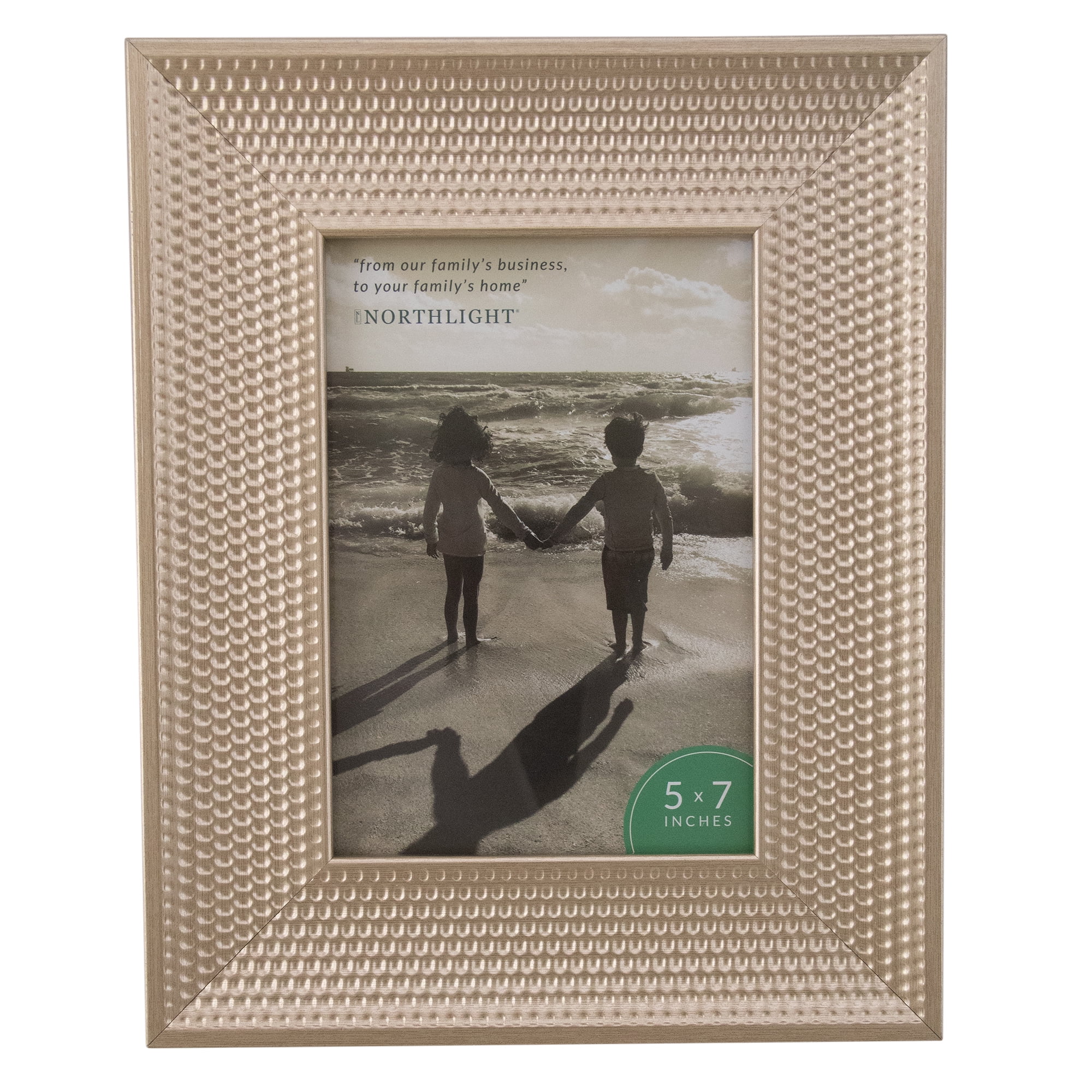 Champagne Gold Honeycomb 5" x 7" Tabletop Photo Frame