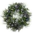 thumbnail image 1 of Northlight Real Touch™ Winter Foliage and Berries Artificial Christmas Wreath - 24" - Unlit, 1 of 7