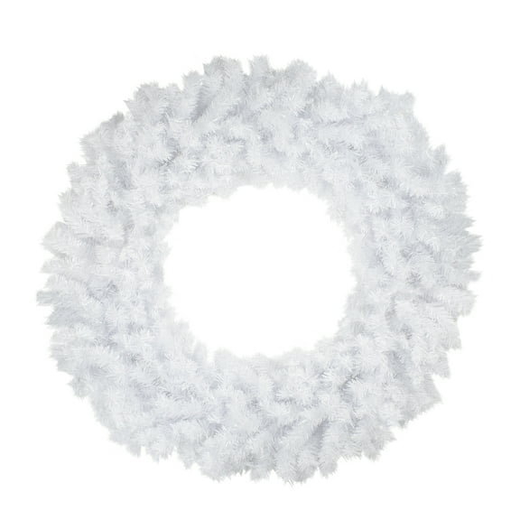 Northlight Icy White Iridescent Spruce Artificial Christmas Wreath - 48" - Unlit