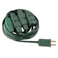thumbnail image 1 of Northlight Indoor Polarized Extension Power Cord with 9-Outlets - 12' - Green, 1 of 3