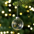 thumbnail image 1 of Northlight Iridescent Christmas Glass Ball Ornaments - 2.5" (65mm) - Clear - 9ct, 1 of 6