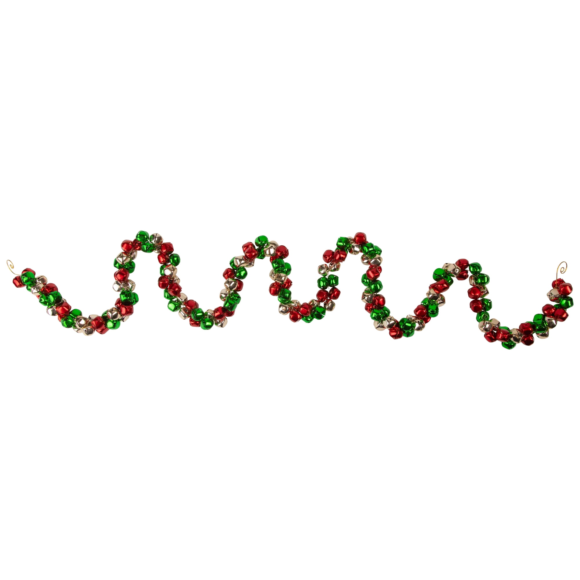Northlight Jingle Bell Christmas Garland - 5' - Red, Green, Gold