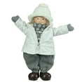 thumbnail image 1 of Northlight Joyful Standing Boy Christmas Figurine - 12" - White and Gray, 1 of 2