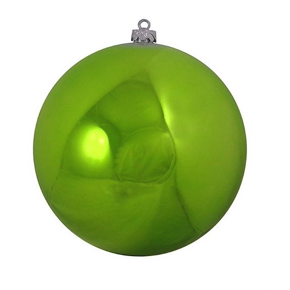 Kiwi Green Shatterproof Shiny Christmas Ball Ornament 10" (250mm)